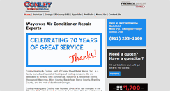 Desktop Screenshot of conleysheetmetal.com